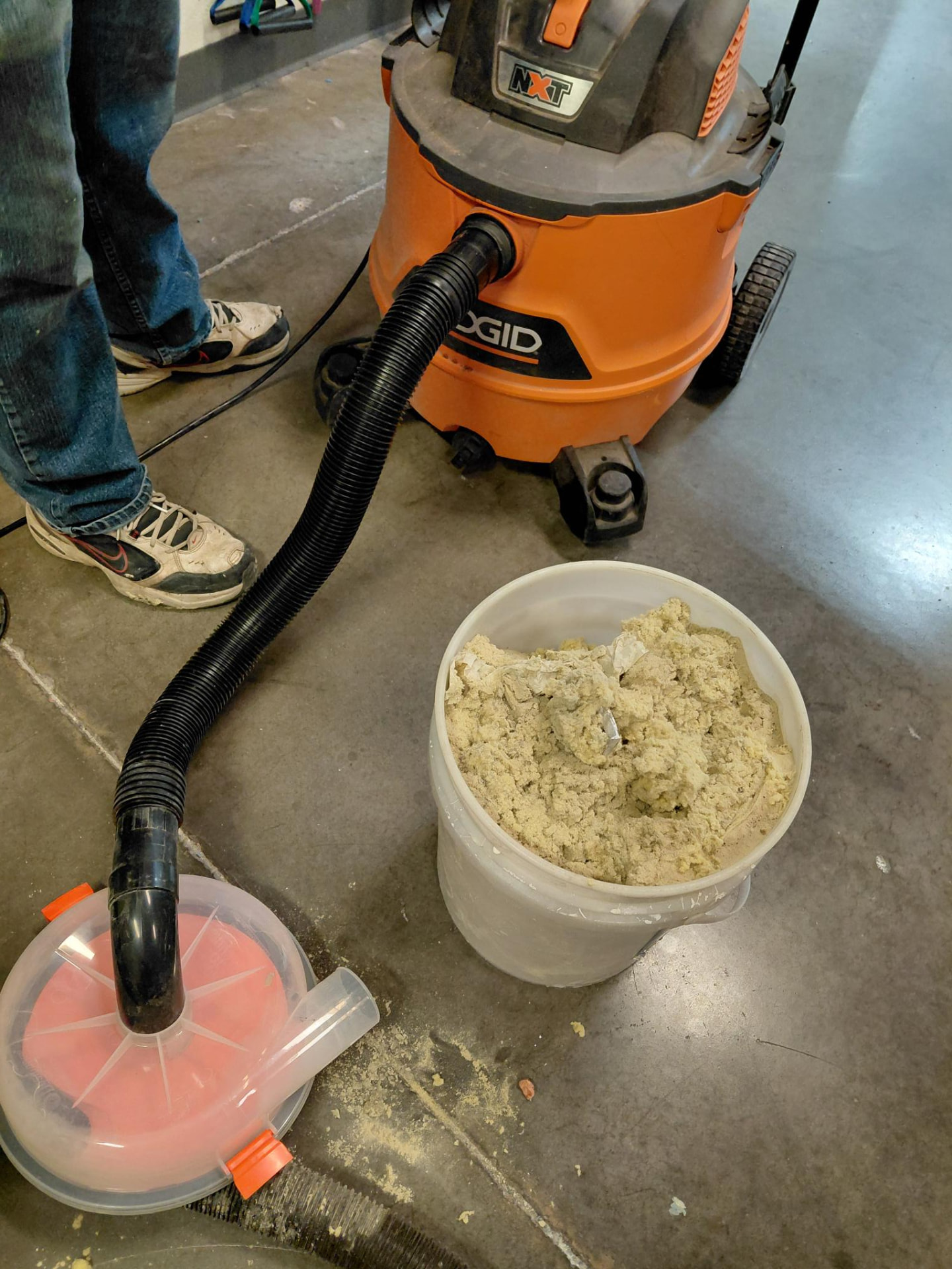 Material removed during an EnviroClean service visit.