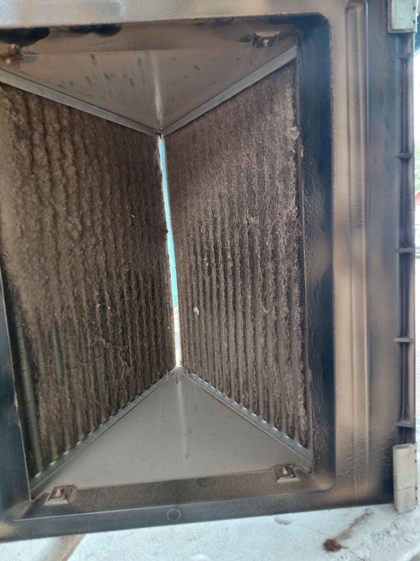 Before cleaning — HVAC Coil Cleaning