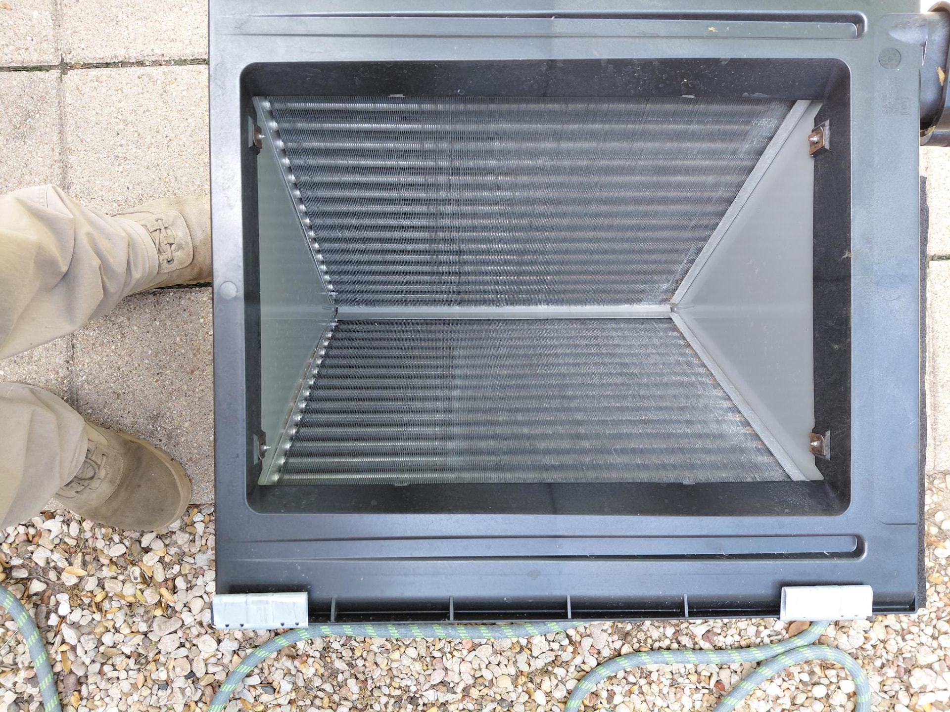 After cleaning — HVAC Coil Cleaning